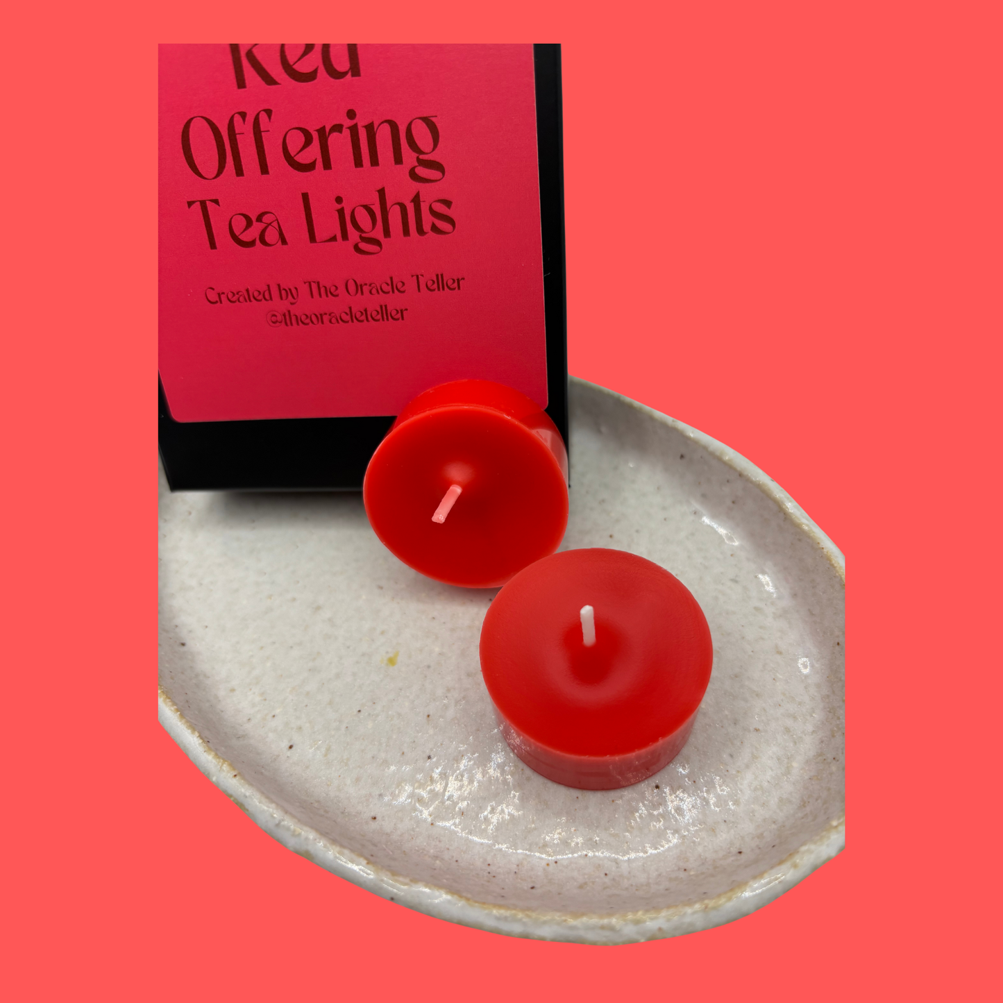 Red Offering Tea Lights