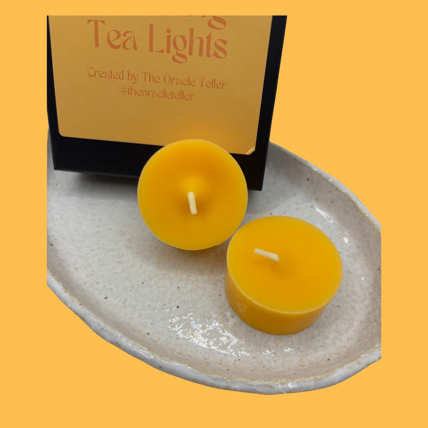 Orange Offering Tea Lights