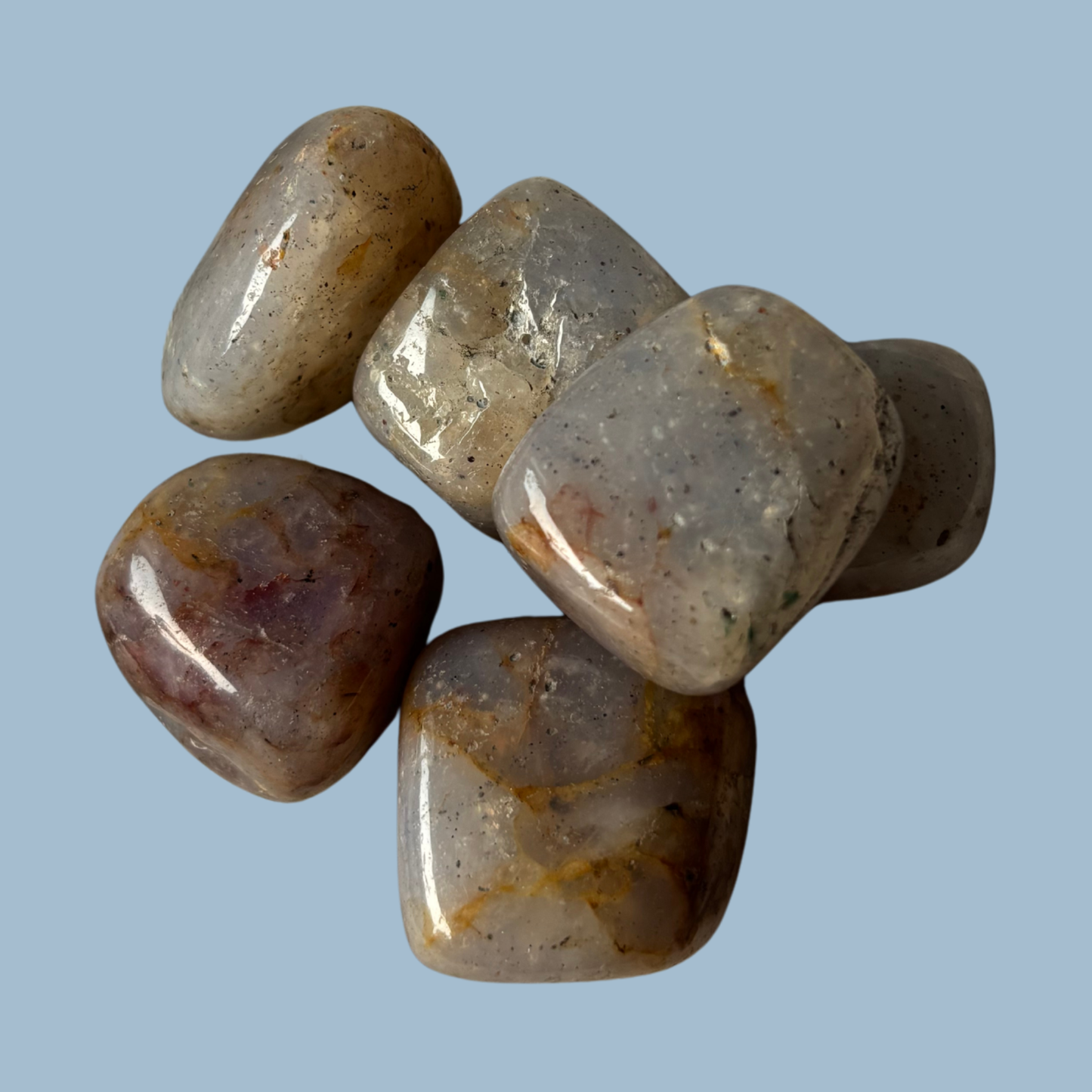 Blue Opal Tumbled Stone