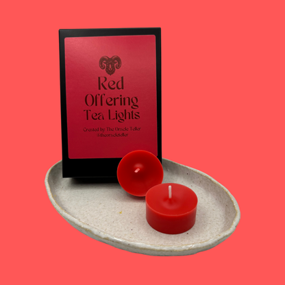 Red Offering Tea Lights