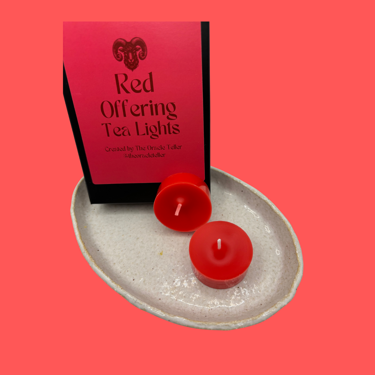 Red Offering Tea Lights
