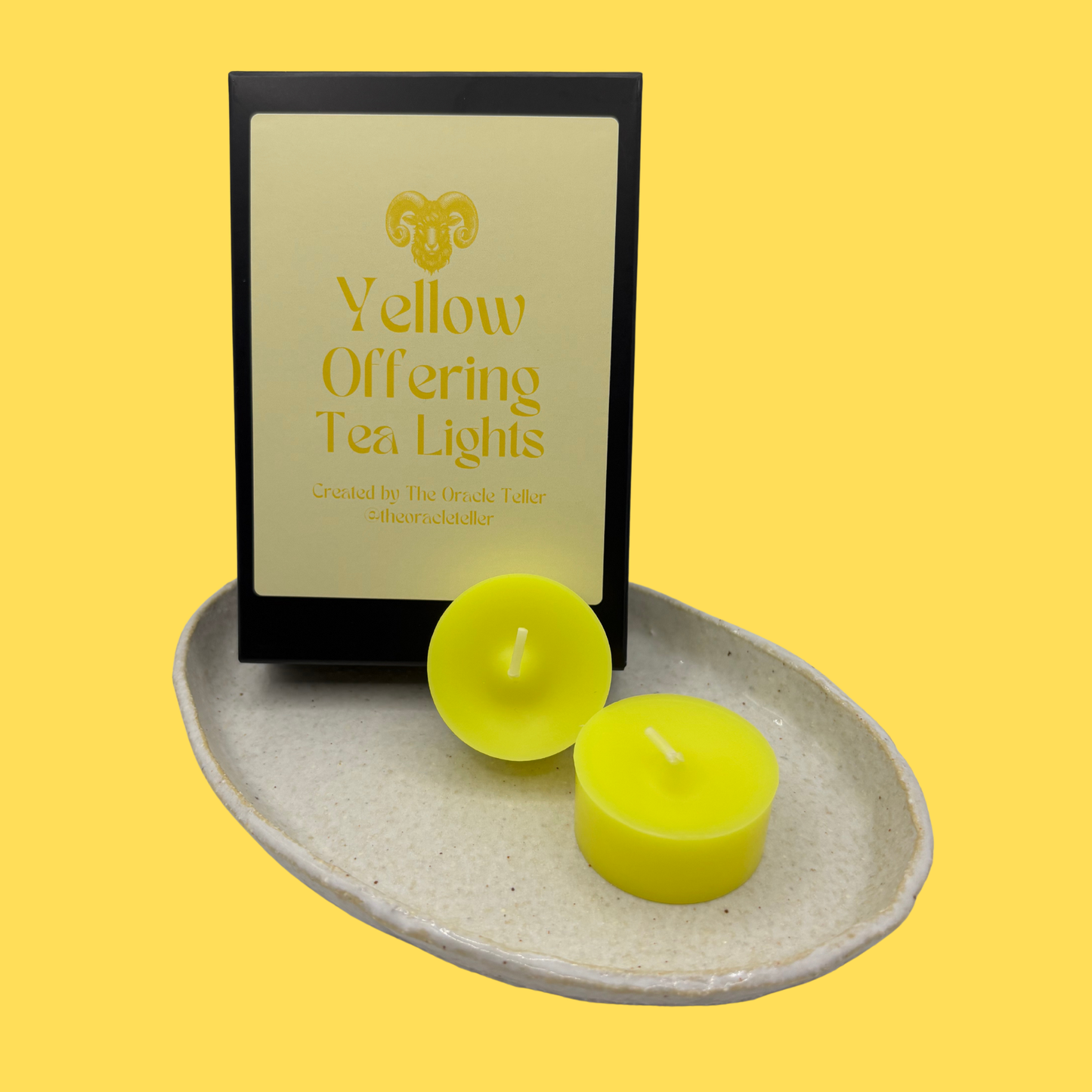 Yellow Offering Tea Lights