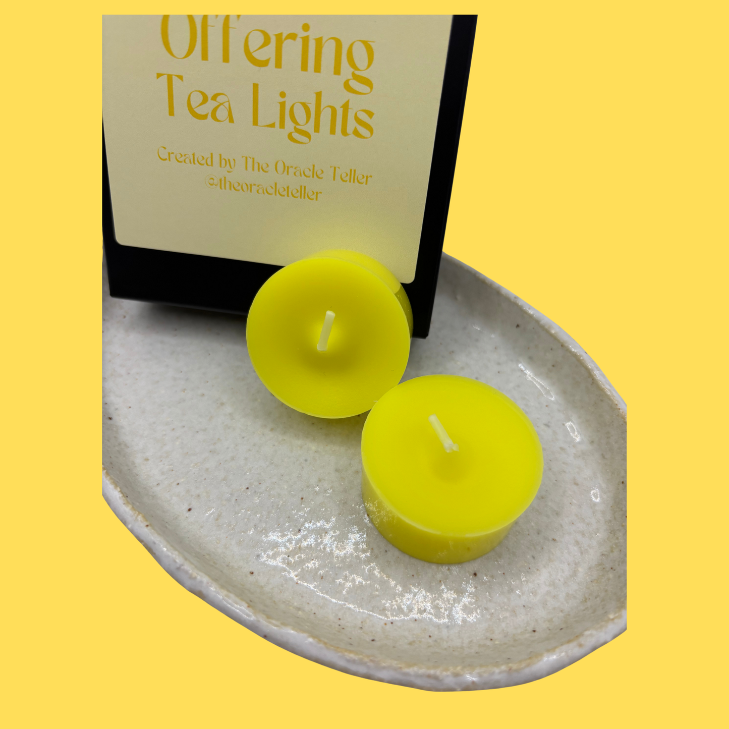 Yellow Offering Tea Lights