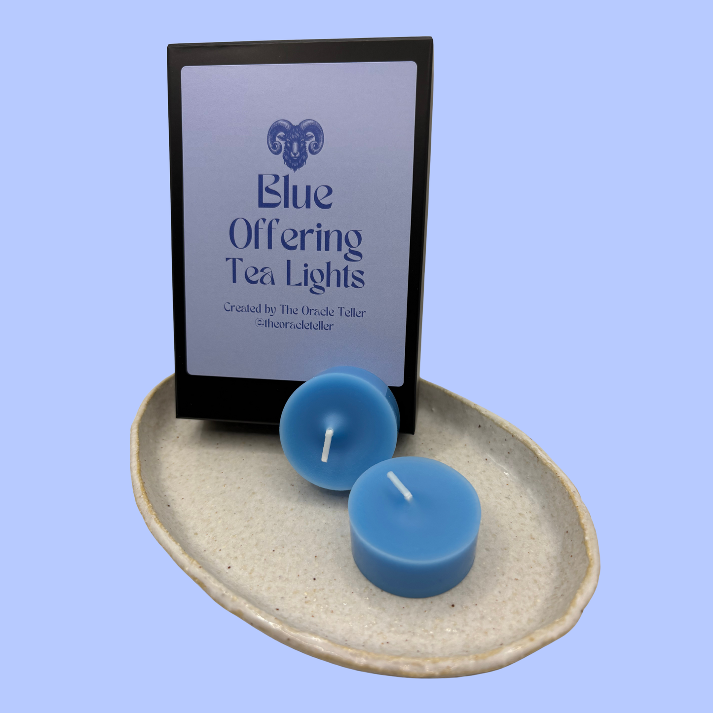 Blue Offering Tea Lights