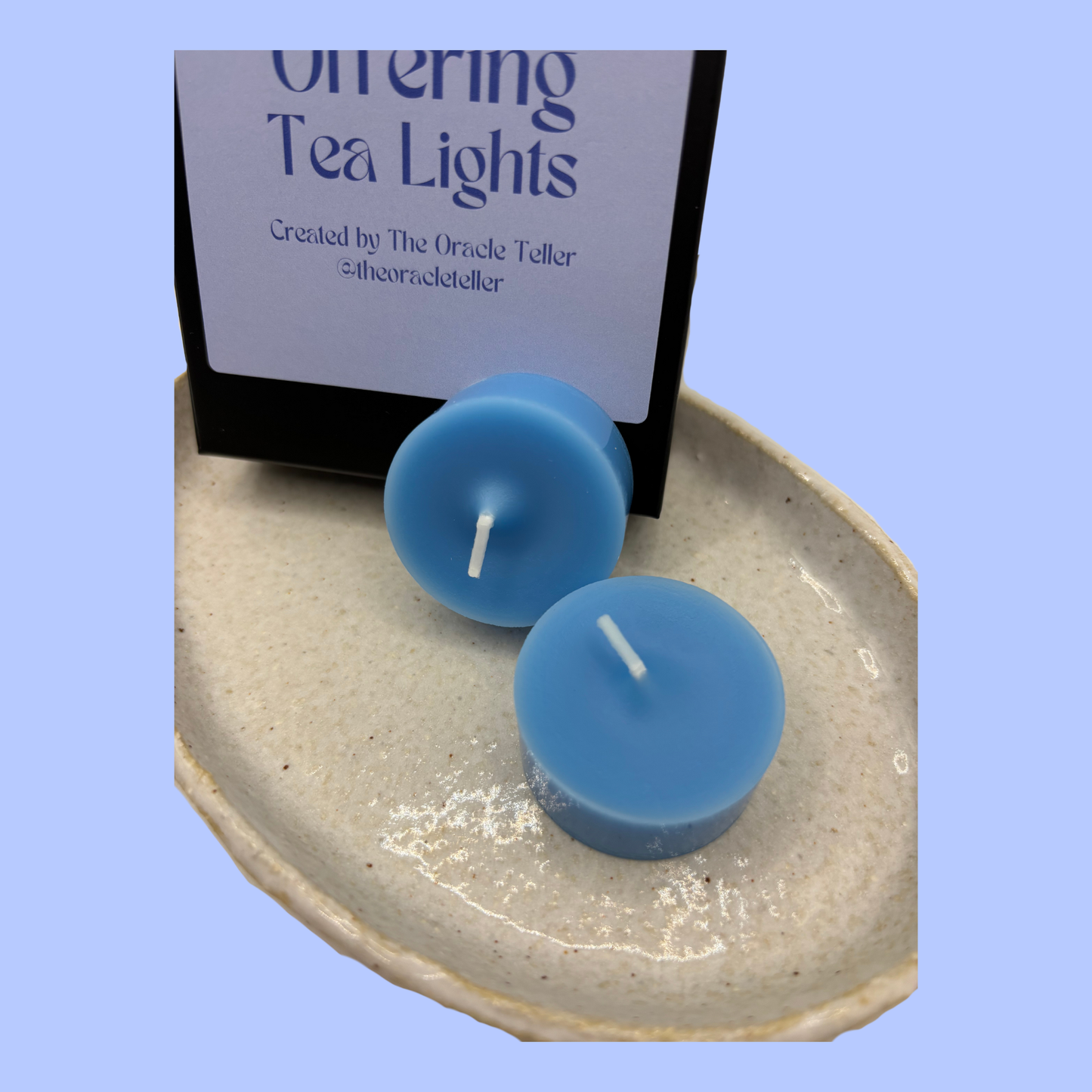 Blue Offering Tea Lights