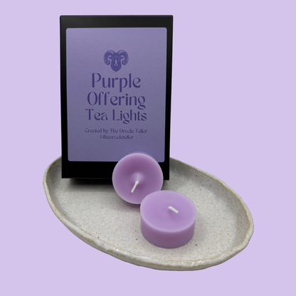Purple Offering Tea Lights
