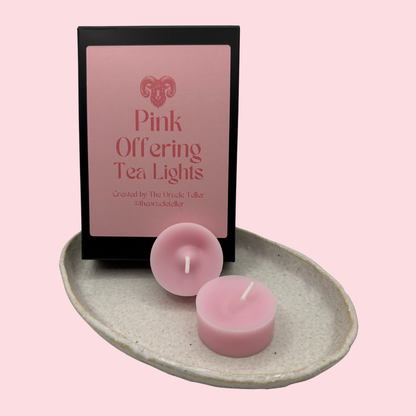 Pink Offering Tea Lights