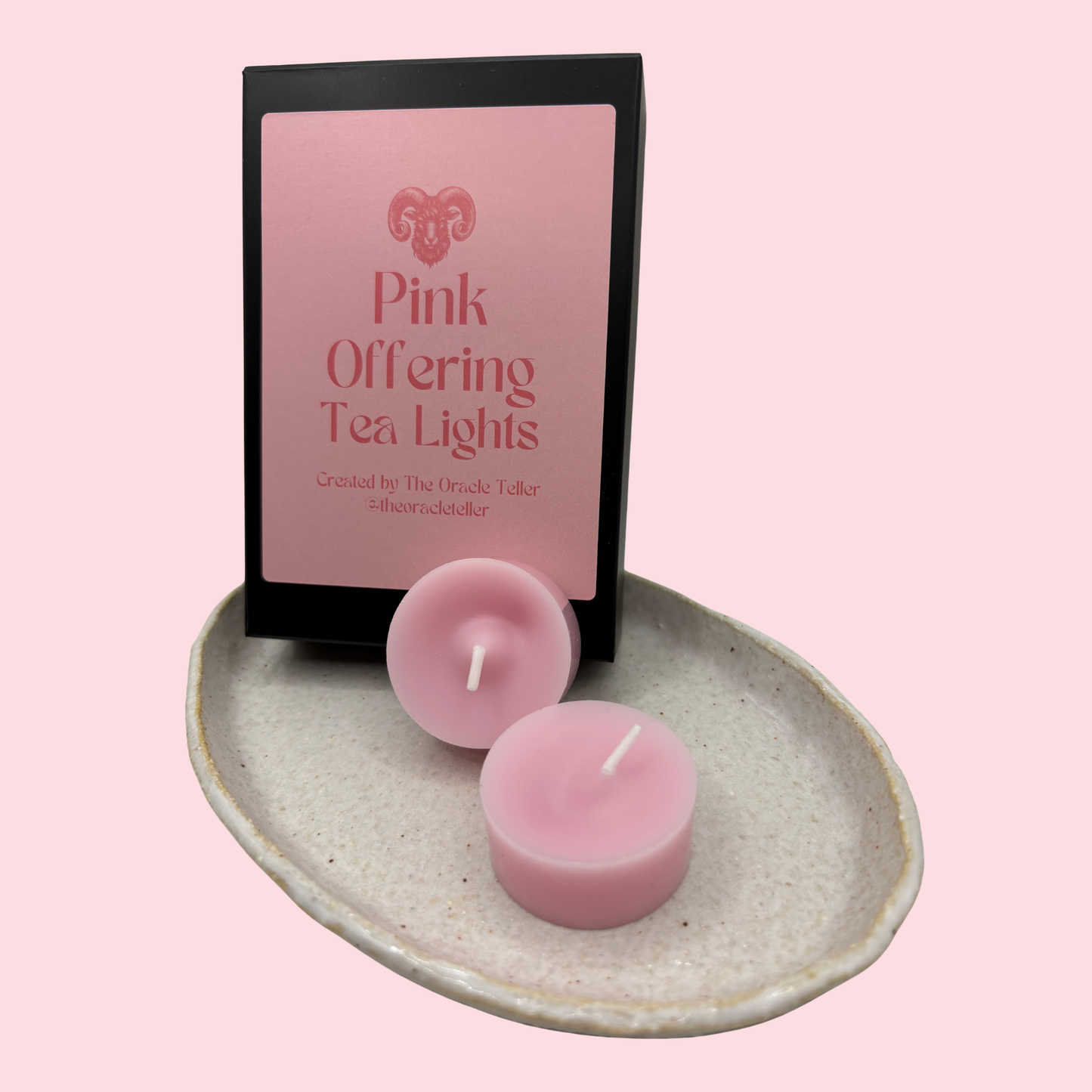 Pink Offering Tea Lights