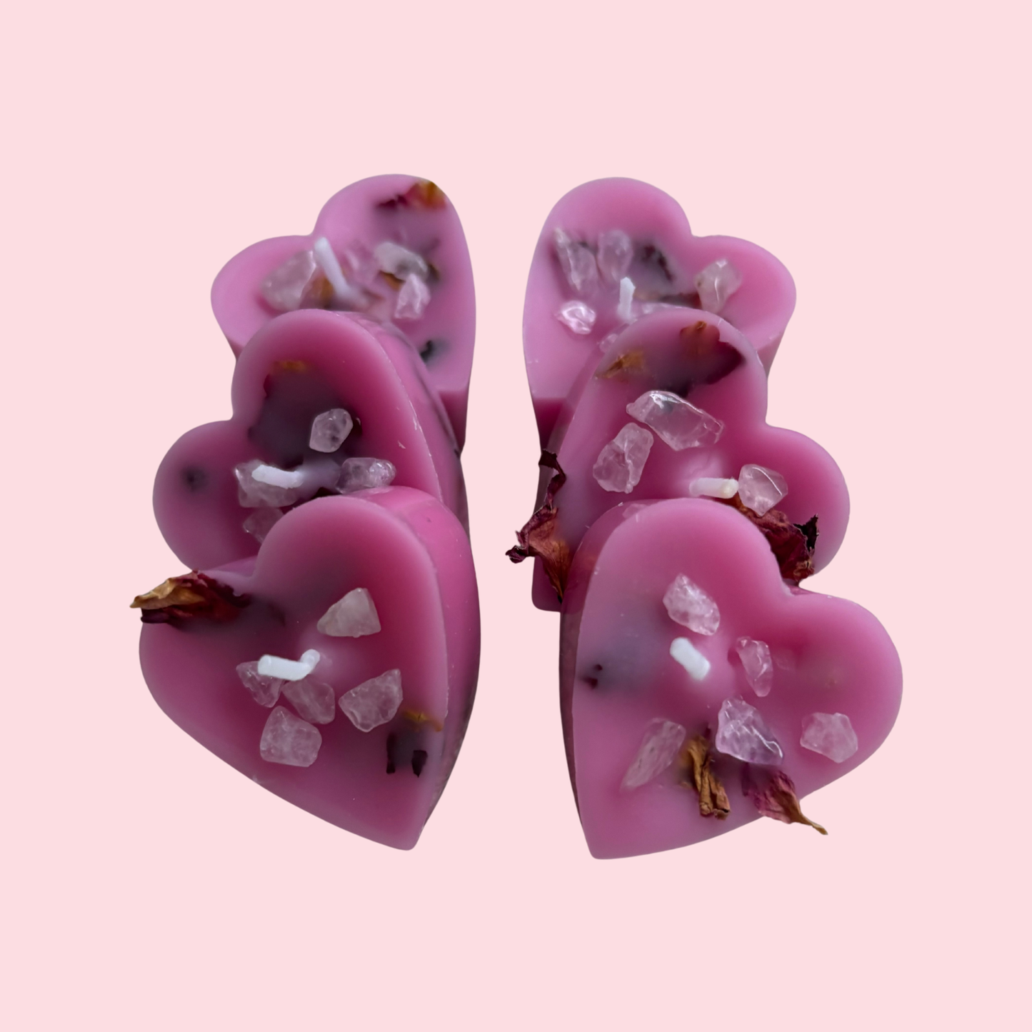 Crystal Heart Tea Lights