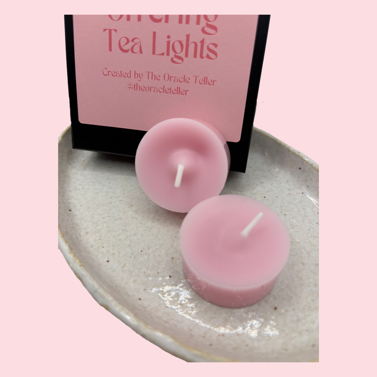 Pink Offering Tea Lights
