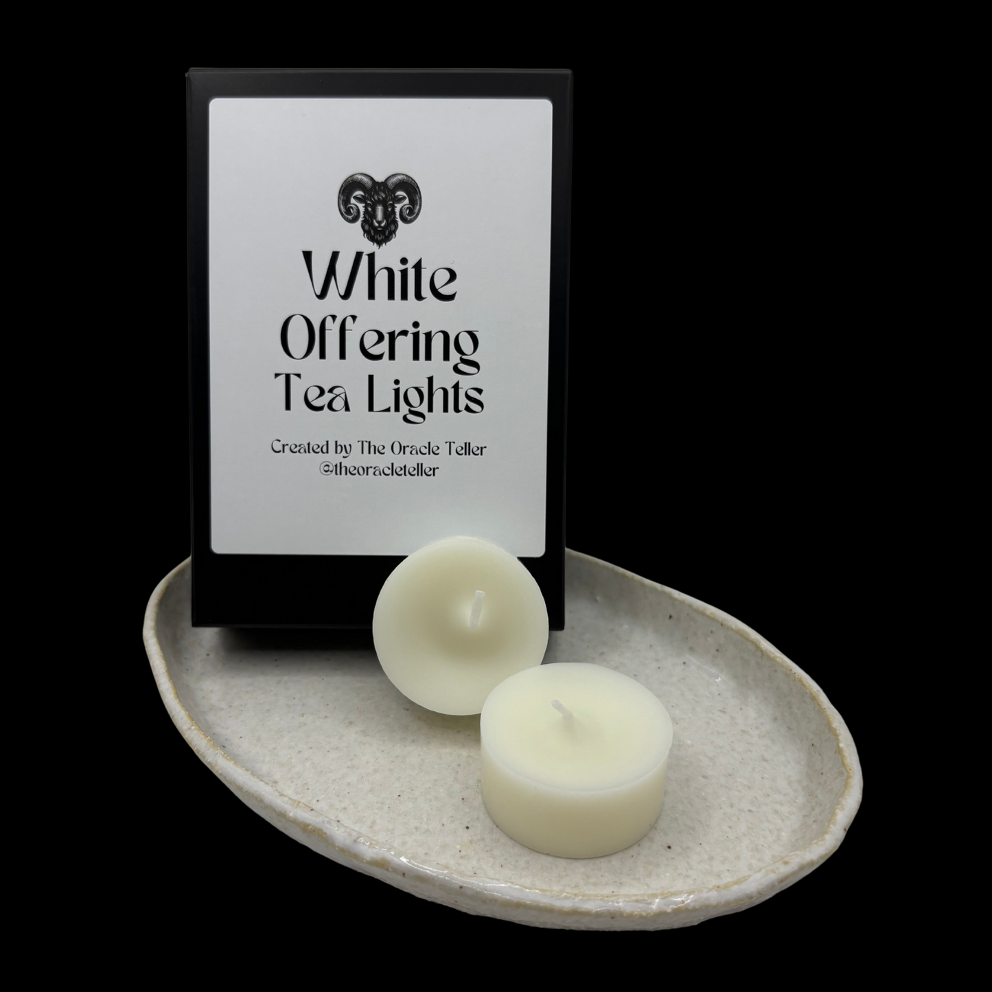 White Offering Tea Lights
