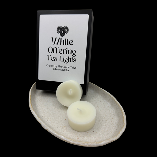 White Offering Tea Lights