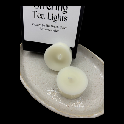 White Offering Tea Lights