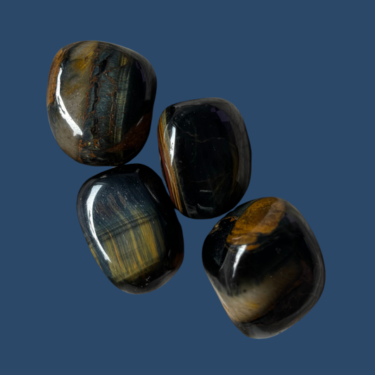 Blue Tigers Eye Tumbled Stone