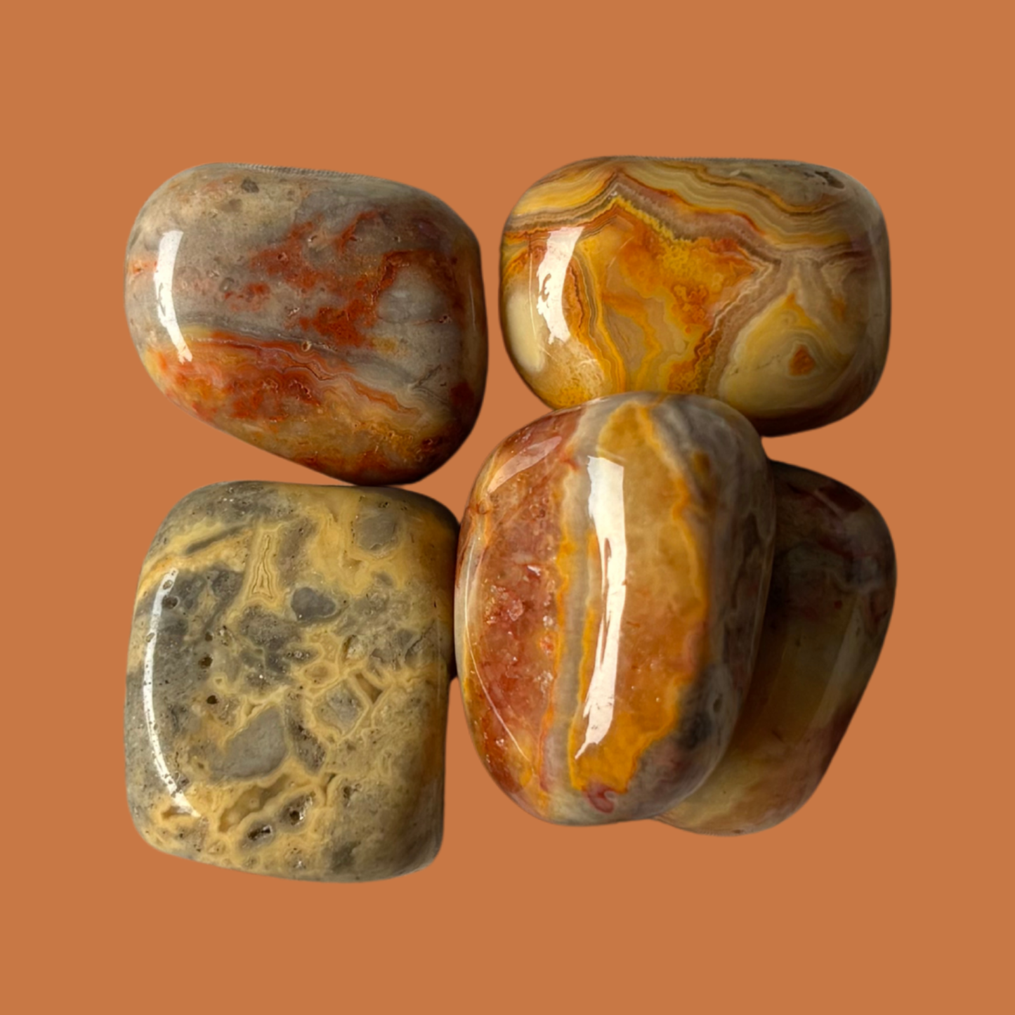 Crazy Lace Agate Tumbled Stone