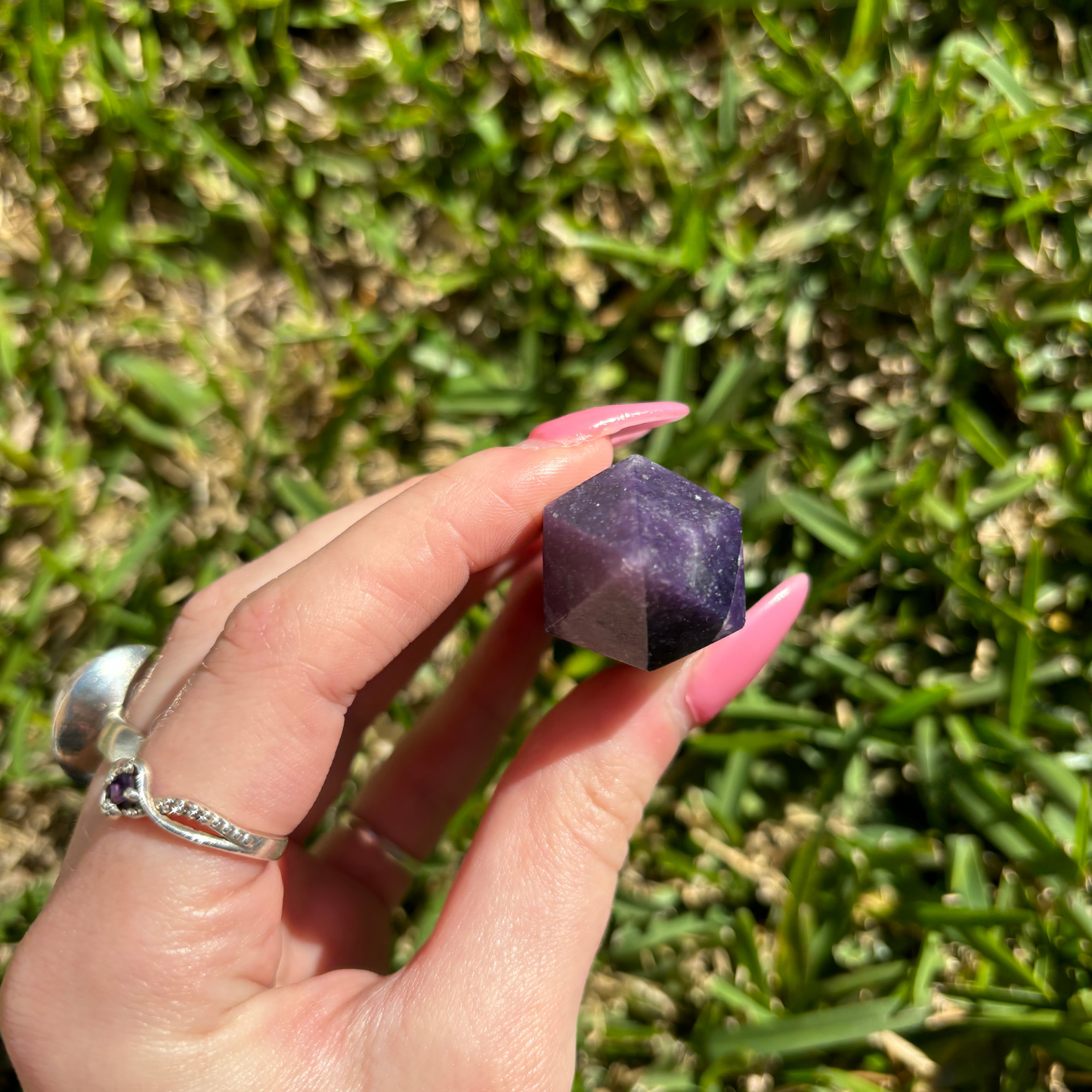 Lepidolite Double Terminated Point