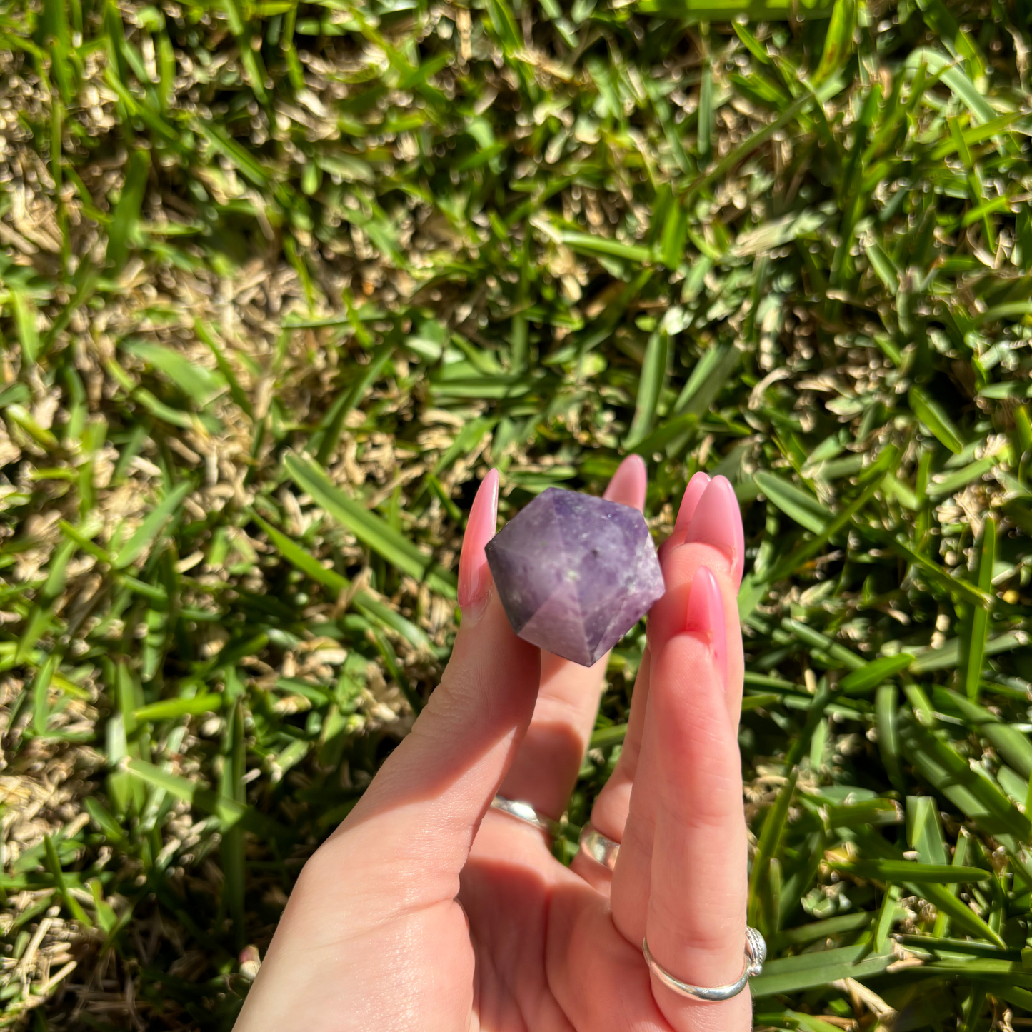 Lepidolite Double Terminated Point